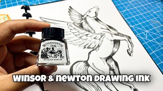 Review Alat Menggambar Winsor Newton Ink Indonesia [upl. by Atnaloj56]