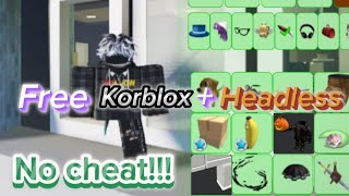 CARA DAPAT FREE KORBLOX  HEADLESS di BROOKHAVEN RP  Roblox Indonesia [upl. by Anayeek]