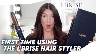 LBRISE PARIS HAIR STYLER FIRST IMPRESSIONS  HOW TO AIRWRAP YOUR HAIR [upl. by Cristy]