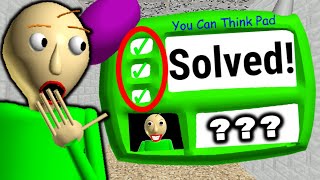 I Got The Impossible Question RIGHT  Baldis Basics [upl. by Hteik373]