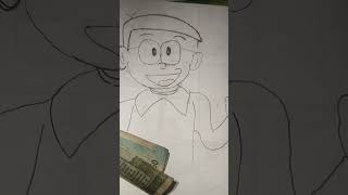 Nobita drawing in easy way [upl. by Alleiram320]