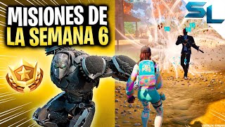 Como COMPLETAR TODAS las MISIONES DE LA SEMANA 6 TEMPORADA 3 CAPITULO 4 FORTNITE [upl. by Chemosh]