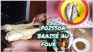 POISSON BRAISÉ AU FOUR  RECETTE MARINADE DU CAMEROUN cuisinecamerounaise marinade food vlog [upl. by Siaht]