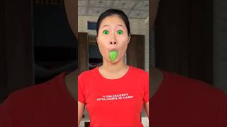 Hana eats chili peppers papayas and lizards in a funny way😜😁🤫🤔comedy shorts [upl. by Akehsay]