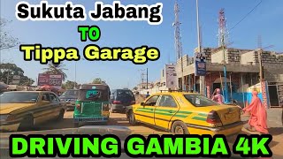 Gambia Road Trip  Sukuta Jabang traffic light to Bakoteh Tippa Garage 4K ULTRA HD DRIVE IN AFRICA [upl. by Amir]