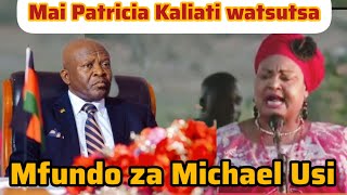 Mai Patricia Kaliati watsutsana ndi a Vice President Michael Usi mufundo zao [upl. by Aihsas633]