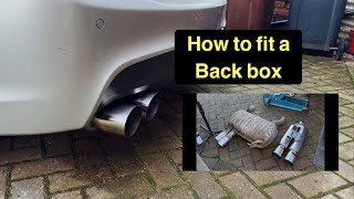 BMW e90e91e92 330d back box delete replacing your standard exhaust [upl. by Alakam]