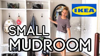 DIY IKEA HACK 💛 Instant Small Mudroom Makeover 2020 [upl. by Sitruc]