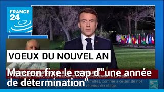 Vœux du Nouvel An  Emmanuel Macron fixe le cap dquotune année de déterminationquot pour 2024 [upl. by Calise]