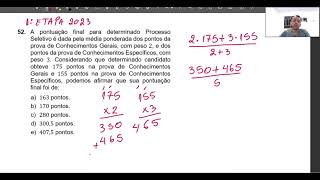 Questão 52  PSC UFAM  2023 [upl. by Alexis943]