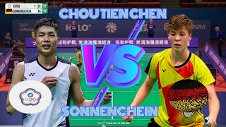 HYLO Open 2024court 1round of 32 Chou Tein Chen Vs Sonnenchein [upl. by Burck308]