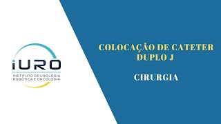 Urologista demonstra como e um cateter de duplo j em sala real de cirurgia calculorenal [upl. by Rafaelia]