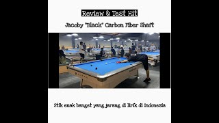 TEST HIT amp REVIEW JACOBY quotBLACKquot CARBON FIBER SHAFT 123mm SUPER ENAK [upl. by Ielhsa635]