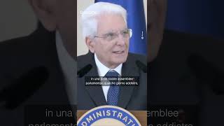 Il presidente Mattarella bacchetta i deputati coinvolti nella rissa alla Camera “Scena indecorosa” [upl. by Burnight429]