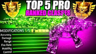 NEW TOP 5 BEST CLASSES for RANKED PLAY in MW3 👑 Modern Warfare 3 Best Class Setups [upl. by Anisamoht]