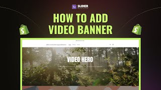 How to Add Video Background Banner To Shopify on Any Page with Autoplay Using Slider Revolution 6 [upl. by Amlas]