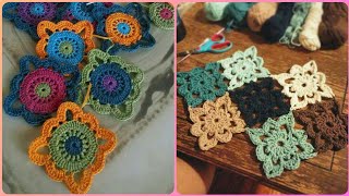 Stylish and stunning multicolor crochet handknitted granny square pattern [upl. by Parthinia]