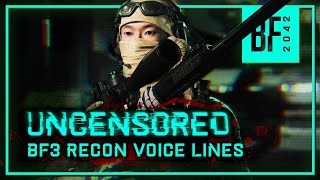 BATTLEFIELD 2042  UNCENSORED BF3 Voice Lines [upl. by Jill]