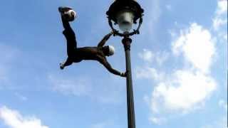 insane football skills  Iya Traore lampost climb HD [upl. by Habas]