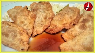 Empanadillas Chinas Rellenas de Carne y Fritas [upl. by Adnahsed]