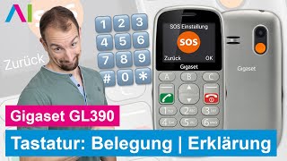 Gigaset GL390  Tastenbelegung Tastatur • 📱 • 🔢 • ℹ️ • Anleitung  Tutorial [upl. by Yeliah]