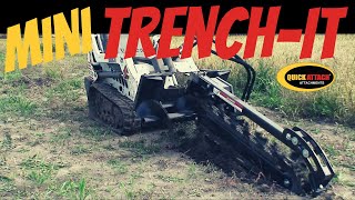 Quick Attach® TrenchIt Mini Skid Steer Trencher Attachment [upl. by Bevus265]