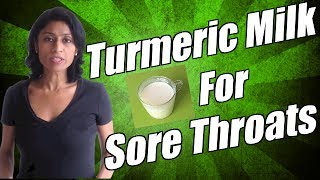 Tumeric Milk Recipe  Turmeric milk recipe what helps a sore throat [upl. by Nostaw]