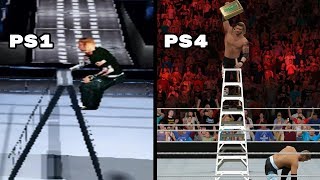 The Evolution Of The Ladder Match In WWE Games 20002016 [upl. by Osyth]