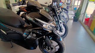 New Yamaha Mio Aerox 155  2023 Standard Version  Closer Look  New Glossy Black Color [upl. by Nicolau]