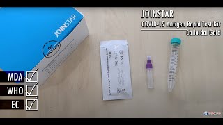 Joinstar Covid 19 Antigen Rapid Test Kit Colloidal Gold [upl. by Avon]