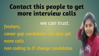 New Technique to get Interview Calls How To get More interview Calls career gap candidates also [upl. by Dirraj136]