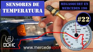 Calibración de SENSORES DE TEMPERATURA MegasQuirt en Mercedes 190 22 [upl. by Osyth]