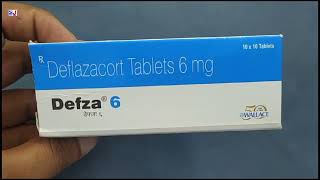 Defza 6 Tablet  Deflazacort Tablets 6 mg  Defza 6mg Tablet Uses Side effects benefits Dosage [upl. by Euqnimod495]