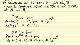 Partial Pressure Immiscible Liquids [upl. by Ahsram]