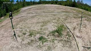 Maine horse pasture being planted We are learning [upl. by Ecirtap]