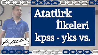 ATATÜRK İLKELERİ  TARİH ÖĞRETMENİ MÇ [upl. by Kunkle]