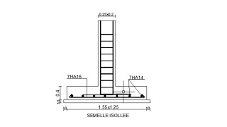 Exercice Semelles Isolées Calculer Dimensions et Ferraillage [upl. by Kerin156]