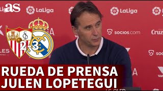 SEVILLA 2  REAL MADRID 3  Rueda de prensa de JULEN LOPETEGUI  Diario AS [upl. by Adeline342]