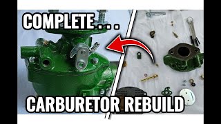 Marvel Schebler Complete Carburetor Rebuild [upl. by Lion]