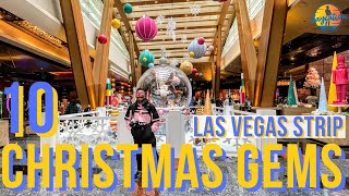 Top 10 CHRISTMAS Things to do on the LAS VEGAS Strip  2021 Holiday Guide [upl. by Eetnuahs]