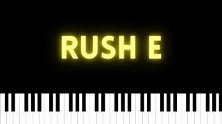 Rush e Piano  Sheet Music tutorial cover [upl. by Trinidad]