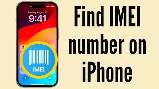 How to Find IMEI number on iPhone 2024 [upl. by Gaylor]