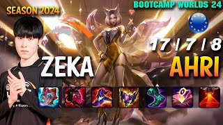 HLE Zeka AHRI vs SYLAS Mid  Patch 1419 EUW Ranked WORLDS 2024 Bootcamp  lolrec [upl. by Bremble]