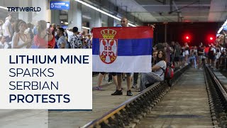 Thousands rally in Belgrade against proposed lithium mine [upl. by Centeno]