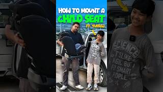 How To Mount A Child Seat 💺 shorts childsafety awareness howto informative tutorial cars24 [upl. by Hanikas]