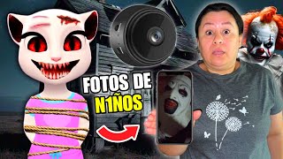 ENCONTRAMOS UNA CAMARA EN CASA DE TALKING ANGELA Y LO QUE VIMOS NOS DEJO ATERRORIZADOS😱 [upl. by Notsek]