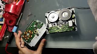 Servicing a Technics RSBX808 cassette recordrer mechanism [upl. by Lagiba]