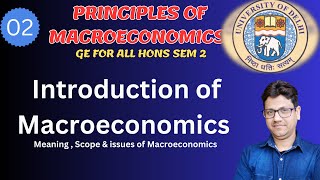 Introduction of Macroeconomics in Hindi  Delhi University  SOL  DU  Macroeconomics [upl. by Beverly]