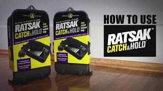 How to use RATSAK® CATCH amp HOLD™ LIVE CATCH MOUSE TRAP [upl. by Matilde]