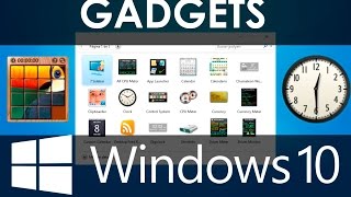 Como activar los gadgets en Windows 10 [upl. by Alaj983]